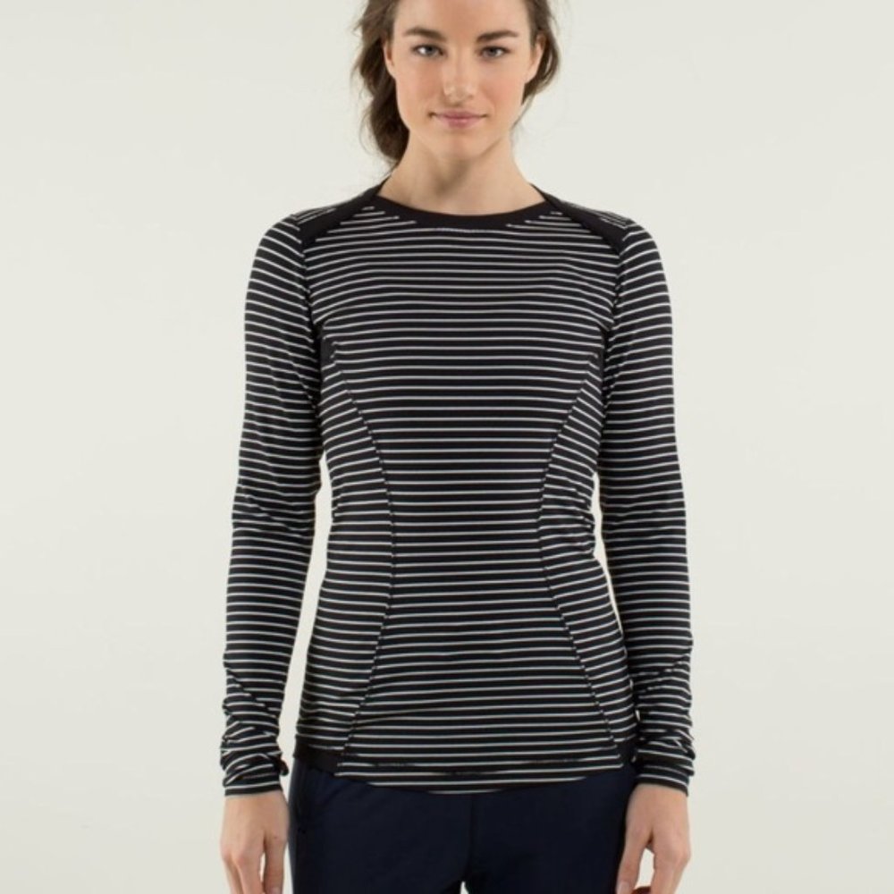 Lululemon Base Runner Long Sleeve Stripe